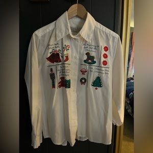 Embroidered Christmas Shirt